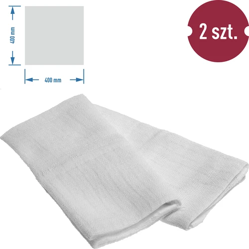 Kaasmakerij doek, tetra - 40x40 cm, 2 stuks - 2 ['kaasdoek', ' kaasmakerij assortiment', ' huisgemaakte kaas', ' voor het filteren van wijn', ' voor likeuren', ' voor sappen', ' voor boter', ' voor yoghurt', ' tetra voor kaasmakerij', ' doek voor filtratie']