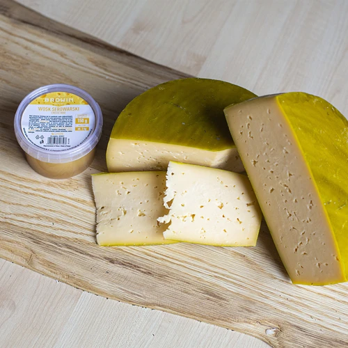 Kaasmakerij was, 150 g - 2 ['plastische was', ' eetbare was', ' kaaswas', ' kaasmakerij was', ' was voor het coaten van kaas', ' was op kaas']