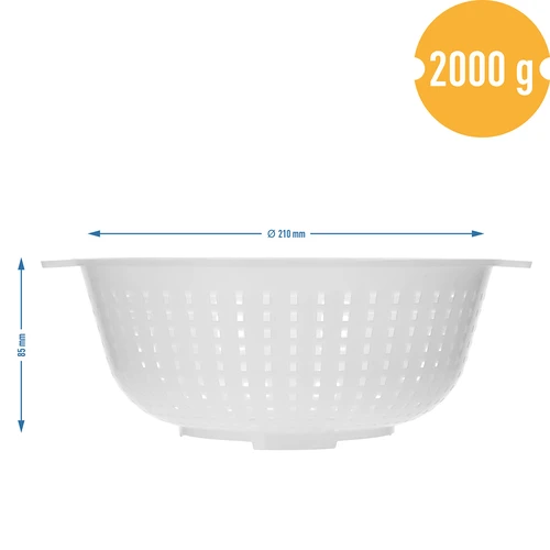 Kaasmakerijvorm voor koryciński kaas Ø 21/11 x 8,5 cm voor 2 kg - 7 ['kaasvorm', ' cilindervorm', ' kaas', ' zelfgemaakte kaas', ' kaas vormen', ' huisgemaakte kaas', ' kaasvorm', ' kaasmal', ' kaasmaken', ' hoe maak je kaas', ' voor kaas', ' stremselkaas', ' koryciński kaas', ' koryciński vorm', ' zeefvorm']