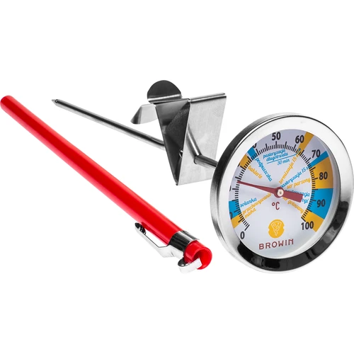 Kaastemperatuurmeter (0°C tot +100°C) 19,8cm  - 1 ['kaasmaken', ' kaastemperatuurmeter', ' kaasassortiment']