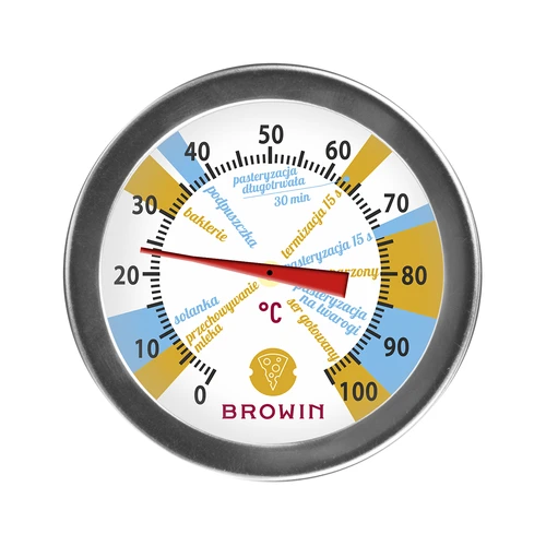 Kaastemperatuurmeter (0°C tot +100°C) 19,8cm - 2 ['kaasmaken', ' kaastemperatuurmeter', ' kaasassortiment']