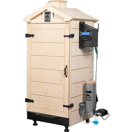 Kaderloze rookoven dragON PLYWOOD NATURE met Wi-Fi-controller, 200L - 2
