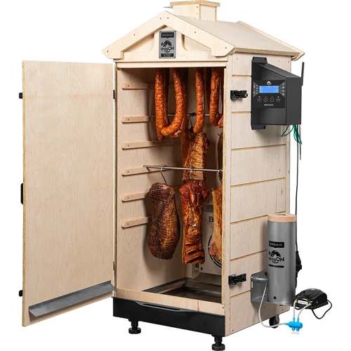 Kaderloze rookoven dragON PLYWOOD NATURE met Wi-Fi-controller, 200L - 4