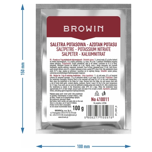 Kaliumnitraat voor het pekelen van vlees, 100 g - 6