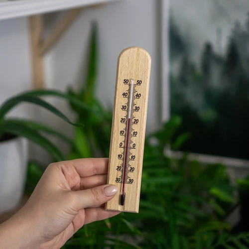 Kamertemperatuurmeter met patroon (-20°C tot +50°C) 18cm mix - 4 ['binnen thermometer', ' kamertemperatuurmeter', ' thermometer voor binnen', ' huistemperatuurmeter', ' thermometer', ' houten kamertemperatuurmeter', ' thermometer met duidelijke schaal', ' thermometer met versterkte capillair', ' thermometer met patroon', ' thermometer met afbeelding']