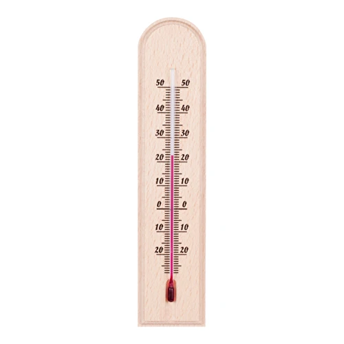 Kamertemperatuurmeter met patroon (-20°C tot +50°C) 18cm mix - 2 ['binnen thermometer', ' kamertemperatuurmeter', ' thermometer voor binnen', ' huistemperatuurmeter', ' thermometer', ' houten kamertemperatuurmeter', ' thermometer met duidelijke schaal', ' thermometer met versterkte capillair', ' thermometer met patroon', ' thermometer met afbeelding']