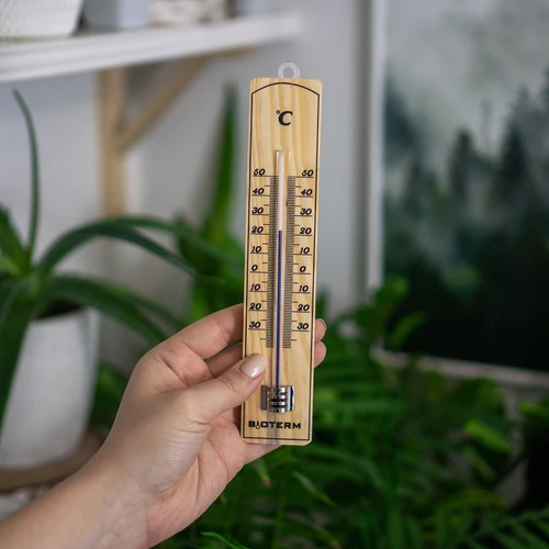 Kamertemperatuurmeter met versterkte capillaire bescherming (-30°C tot +50°C) 20cm - 3 ['binnen thermometer', ' kamertemperatuurmeter', ' thermometer voor binnen', ' huistemperatuurmeter', ' thermometer', ' houten kamertemperatuurmeter', ' thermometer met duidelijke schaal', ' thermometer met versterkte capillair']