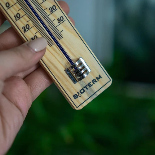 Kamertemperatuurmeter met versterkte capillaire bescherming (-30°C tot +50°C) 20cm - 4 ['binnen thermometer', ' kamertemperatuurmeter', ' thermometer voor binnen', ' huistemperatuurmeter', ' thermometer', ' houten kamertemperatuurmeter', ' thermometer met duidelijke schaal', ' thermometer met versterkte capillair']