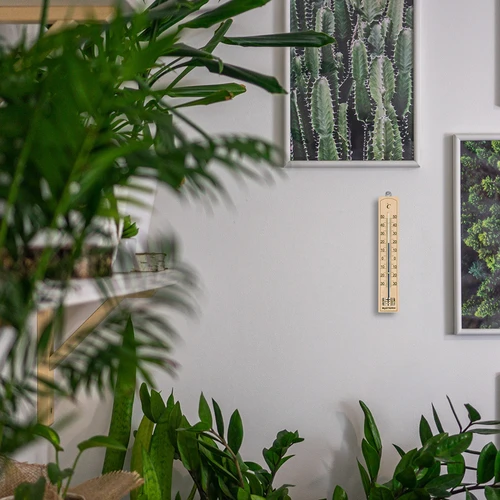 Kamertemperatuurmeter met versterkte capillaire bescherming (-30°C tot +50°C) 20cm - 5 ['binnen thermometer', ' kamertemperatuurmeter', ' thermometer voor binnen', ' huistemperatuurmeter', ' thermometer', ' houten kamertemperatuurmeter', ' thermometer met duidelijke schaal', ' thermometer met versterkte capillair']