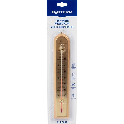 Kamerthermometer met gouden schaal (-10°C tot +60°C) 28cm mix - 4 ['binnen thermometer', ' kamerthermometer', ' thermometer voor binnen', ' huiskamerthermometer', ' thermometer', ' houten kamerthermometer', ' thermometer met duidelijke schaal', ' thermometer met gouden schaal', ' thermometer om op te hangen']