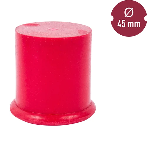 Kap-stop voor ballonnen en gistflessen – ø 45 mm - 2 ['kap voor wijnballon', ' stop voor wijnballon', ' stop voor gistfles', ' stop voor wijnkan', ' stop ø 45', ' wijnaccessoires', ' rubberen stop', ' browin stop']