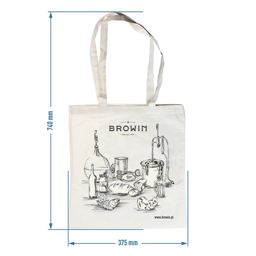 Katoenen tas - schets huisverwerking - 2 ['herbruikbare tas', ' ecologische tas', ' zonder plastic', ' boodschappentas', ' schoudertas', ' huisverwerking']