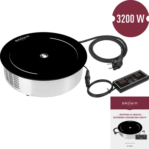 Keramisch fornuis 3200W - 2 ['fornuis hoge capaciteit', ' ronde kookplaat', ' energiezuinig fornuis', ' fornuis met timer', ' elektrisch fornuis']