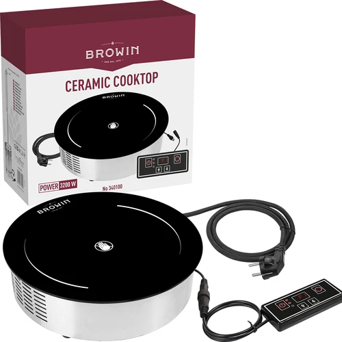Keramisch fornuis 3200W - 8 ['fornuis hoge capaciteit', ' ronde kookplaat', ' energiezuinig fornuis', ' fornuis met timer', ' elektrisch fornuis']
