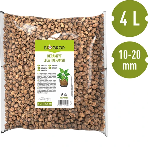 Keramzyt do roślin doniczkowych, ogrodnictwa i lasów w szkle10–20 mm, 4L - 5