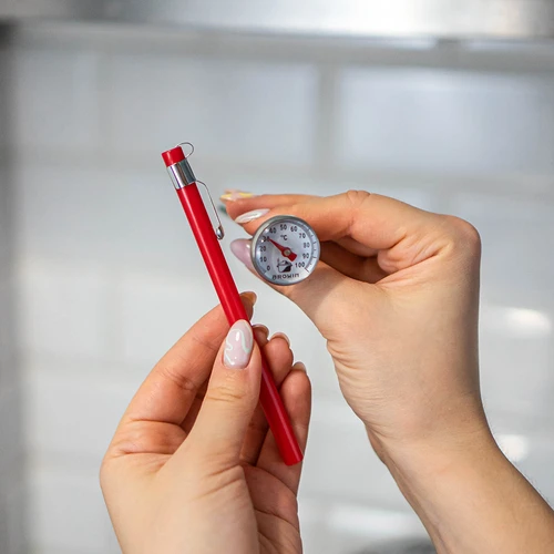 Keukenthermometer (0°C tot +100°C) 12,5cm - 3 ['temperatuur', ' keukenthermometer', ' gastronomische thermometer', ' voedselthermometer', ' voedselthermometer met sonde', ' vleesthermometer', ' thermometer met sonde', ' keukenthermometer met sonde', ' vleessonde', ' vleesthermometer voor bakken', ' thermometer voor koken']