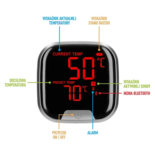 Keukenthermometer met Bluetooth, 2 sondes - 7 ['keukenthermometer', ' voedselthermometer', ' voor koken', ' voor roken', ' voor bakken', ' vleesthermometer', ' gebakthermometer', ' thermometer met bluetooth', ' universele thermometer', ' beste keukenthermometer', ' thermometer met sonde', ' thermometer met app', ' cadeau-idee']