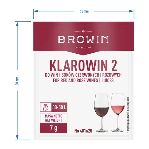 Klarowin 2 - klaringsmiddel - 3 ['middel voor het klaren van wijn', ' klarowin voor wijn', ' voor het klaren van wijn', ' accessoires voor wijnmaken', ' huisgemaakte wijn']