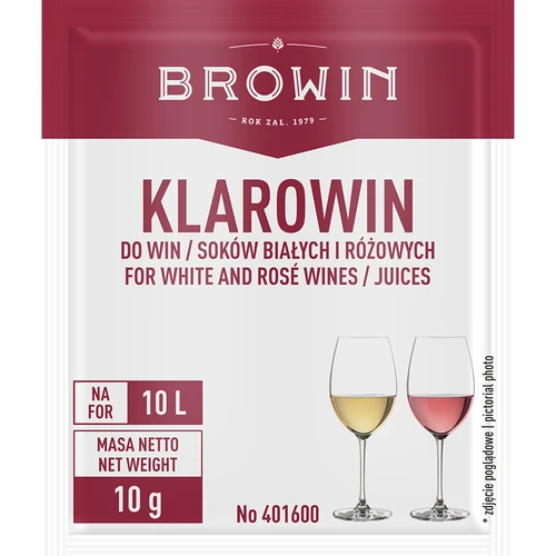 Klarowin - klaringsmiddel 10 g  - 1 ['klaringsmiddel voor wijn', ' klaringsmiddel', ' klarowin voor wijn', ' voor het klaren van wijn', ' wijnmaakaccessoires', ' huisgemaakte wijn']