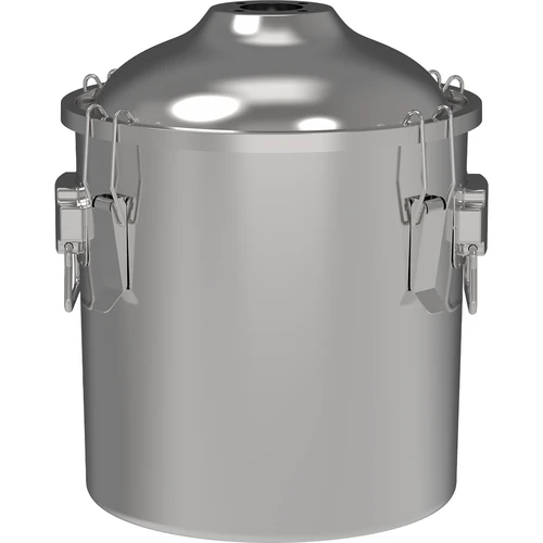 Klassieke Convex Distilleerder 18 L - 1 opvangbak - 4 ['Browin distilleerder', ' modulaire distilleerders', ' distilleerder met opvangbakken', ' modulaire distilleerder', ' opvangbakken voor distilleerder', ' zuivere distillaat', ' distilleerset', ' bolle deksel', ' convex deksel', ' distilleercontainer met deksel', ' distillatieset', ' uitbreidbare distillatieset', ' distillatie op verschillende warmtebronnen']