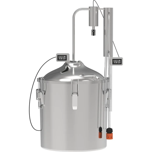 Klassieke Convex Distilleerder 30 L - 1 opvangbak - 2 ['Browin distilleerder', ' modulaire distilleerders', ' distilleerder met opvangbakken', ' modulaire distilleerder', ' opvangbakken voor distilleerder', ' zuivere distillaat', ' distilleerset', ' bolle deksel', ' convex deksel', ' distilleercontainer met deksel', ' distillatieset', ' uitbreidbare distilleerset', ' distillatie op verschillende warmtebronnen']