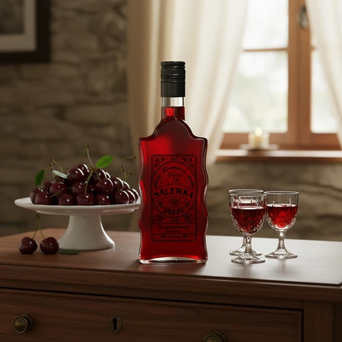 Klasztorna fles 500 ml met schroefdop, opdruk "Nalewka", 1 stuk - 6