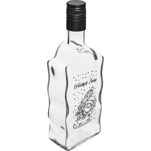 Klasztorna-fles 500 ml met schroefdop, opdruk „Kerstman”, 1 st.