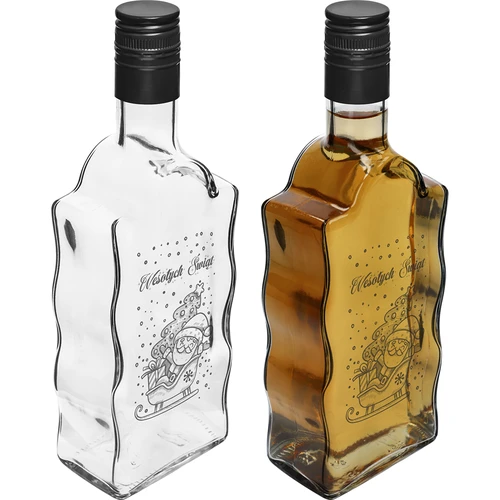 Klasztorna-fles 500 ml met schroefdop, opdruk „Kerstman”, 1 st. - 3