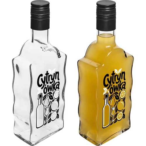 Klasztorna-fles 500 ml met schroefdop en opdruk „Cytrynówka”, model 1 - 4