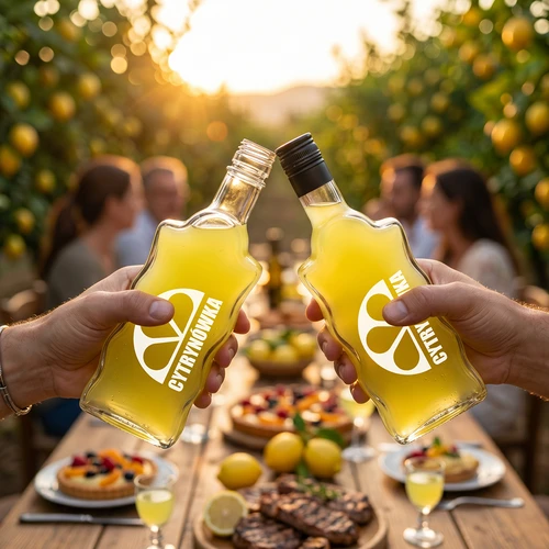 Klasztorna fles 500 ml met schroefdop en opdruk „Cytrynówka”, ontwerp 2 - 7