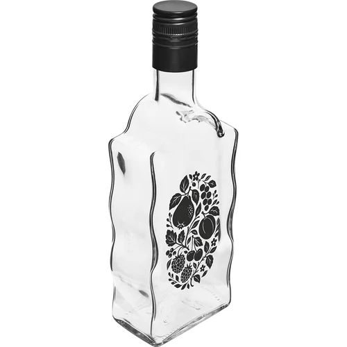 Klasztorna-fles 500 ml met schroefdop en opdruk 'Fruit', motief 1