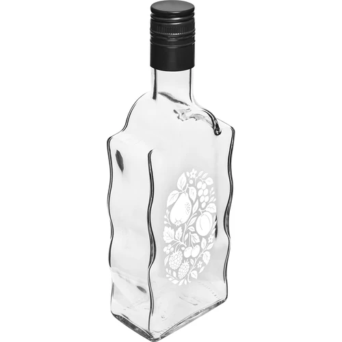Klasztorna-fles 500 ml met schroefdop en opdruk 'Fruit', motief 1
