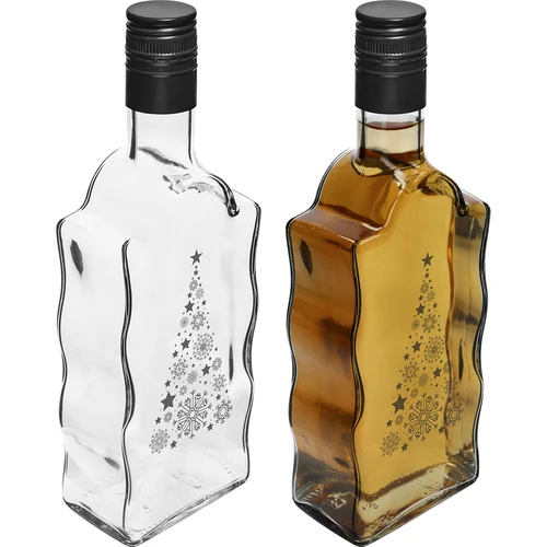 Kloosterfles 500 ml met schroefdop, opdruk 'Kerstboom', 1 stuk. - 3