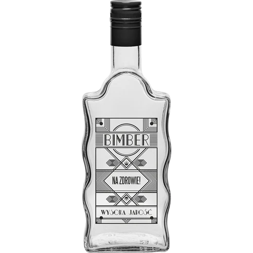 Kloosterfles 0,5 L, met dop en opdruk Bimber - 2 ['fles voor likeur', ' fles met opdruk', ' zelfgestookte drank', ' fles voor likeur', ' fles voor wodka', ' fles voor wodka', ' decoratieve fles', ' fles 500 ml', ' glazen fles', ' bruiloftsfles', ' voor de landelijke tafel', ' super fles', ' golf fles']