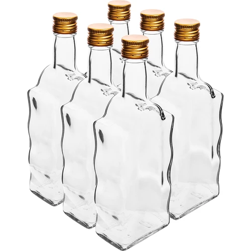 Kloosterfles 500 ml, met dop, wit - 6 stuks  - 1 ['fles voor alcohol', ' decoratieve flessen voor alcohol', ' glazen fles voor alcohol', ' flessen voor zelfgestookte drank voor bruiloft', ' fles voor likeur', ' decoratieve flessen voor likeuren', ' golf fles', ' super fles']