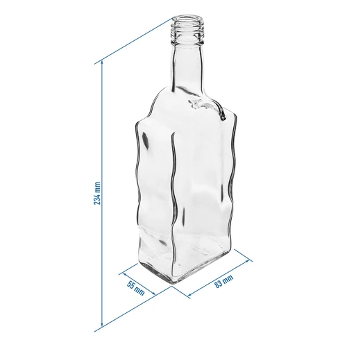 Kloosterfles 500 ml, met dop, wit - 6 stuks - 4 ['fles voor alcohol', ' decoratieve flessen voor alcohol', ' glazen fles voor alcohol', ' flessen voor zelfgestookte drank voor bruiloft', ' fles voor likeur', ' decoratieve flessen voor likeuren', ' golf fles', ' super fles']