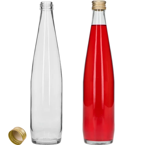 Klubowa-fles 500 ml met gouden schroefdop, set van 6 stuks. - 4