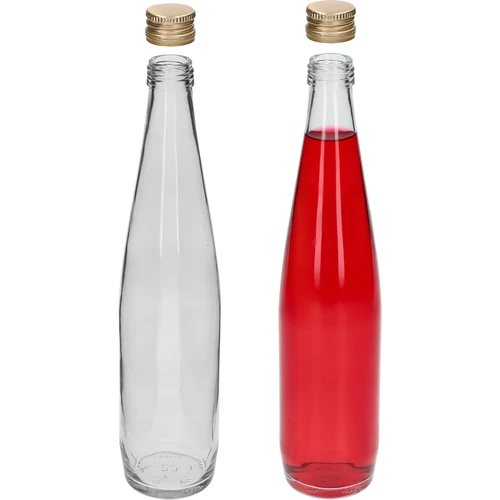 Klubowa-fles 500 ml met gouden schroefdop, set van 6 stuks. - 5