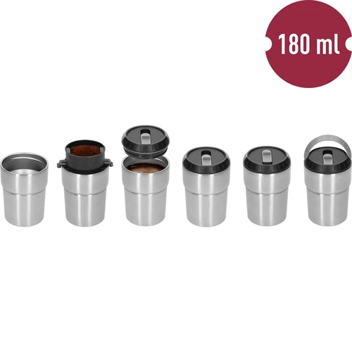Koffiemolen - elektrisch, maalschijf, met zetapparaat en beker - 9 ['koffiemolen', ' elektrische molen', ' koffie malen', ' gemalen koffie', ' koffie malen', ' molen met zetapparaat', ' molen met dripper', ' molen met thermosbeker', ' molen met zetapparaat en beker', ' molen met USB', ' moderne koffiemolen', ' draagbare molen', ' mobiele molen', ' molen op batterijen', ' molen met accu', ' molen opladen via USB', ' molen met keramische maalschijven', ' maalschijfmolen', ' handige molen', ' cadeau-idee']