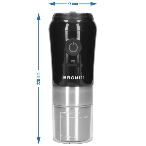 Koffiemolen - elektrisch, maalschijf, met zetapparaat en beker - 13 ['koffiemolen', ' elektrische molen', ' koffie malen', ' gemalen koffie', ' koffie malen', ' molen met zetapparaat', ' molen met dripper', ' molen met thermosbeker', ' molen met zetapparaat en beker', ' molen met USB', ' moderne koffiemolen', ' draagbare molen', ' mobiele molen', ' molen op batterijen', ' molen met accu', ' molen opladen via USB', ' molen met keramische maalschijven', ' maalschijfmolen', ' handige molen', ' cadeau-idee']