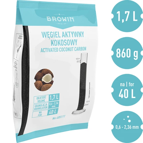 Kokos actieve kool 0,86 kg - 2 ['actieve kool', ' hoe actieve kool te gebruiken', ' destillaten zuiveren', ' actieve kool', ' voor alcohol', ' voor het zuiveren van zelfgestookte drank', ' voor de tuin', ' actieve kool voor flessentuinen', ' Coobra']