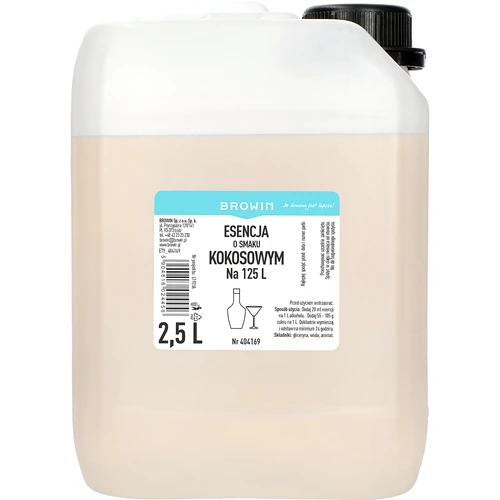 Kokossmaakessence, 2,5L, voor 250L afgewerkt drankje  - 1 