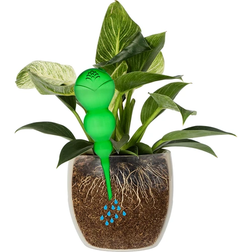 Kula nawadniająca potrójna (trzykomorowa), przezroczysta zielona, 600 ml - 3
