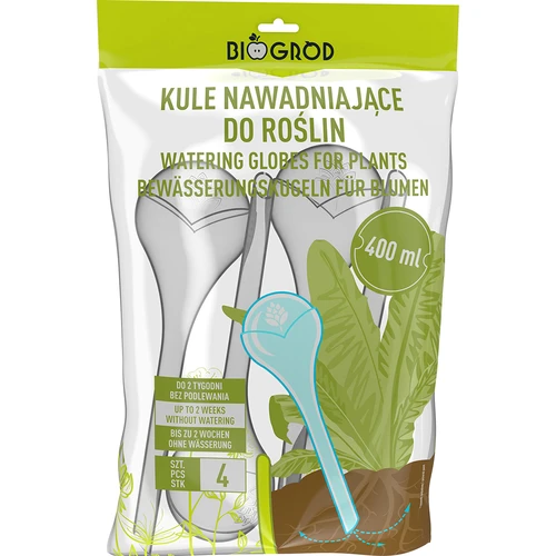 Kule nawadniające, przezroczyste, 400 ml, 4 szt. - 3