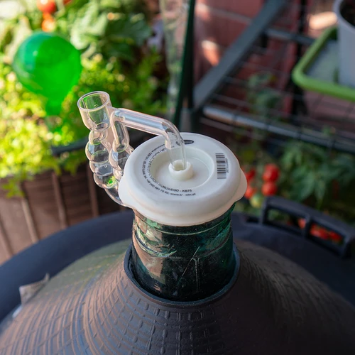 Kurk / kap voor ballonnen met smalle hals fi 75 mm - 4 ['kurk voor ballon', ' kurk voor fermentatie', ' voor wijnballon', ' voor ballon met smalle hals', ' kurk met gat voor buisje']