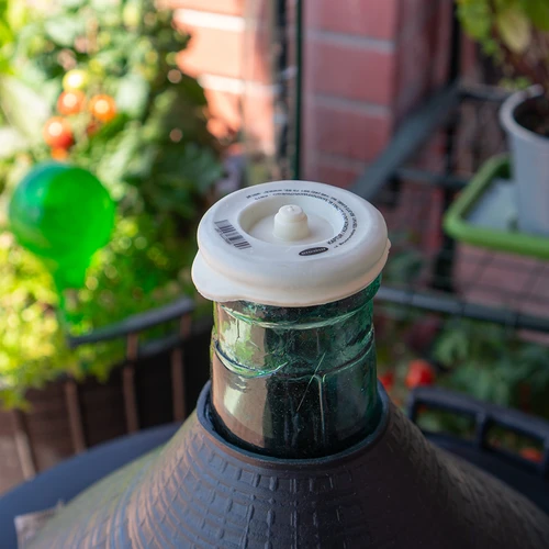 Kurk / kap voor ballonnen met smalle hals fi 75 mm - 3 ['kurk voor ballon', ' kurk voor fermentatie', ' voor wijnballon', ' voor ballon met smalle hals', ' kurk met gat voor buisje']