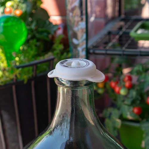 Kurk / kap voor ballonnen met smalle hals fi57mm - 3 ['kurk voor wijnballon', ' kurk met gat voor buis', ' kurk voor wijnfermentatie', ' kap voor ballon']