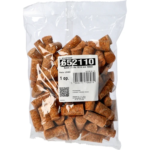 Kurk van kurk 19/14 mm 100st. - 3 ['kurk van kurk', ' wijnkurk', ' fleskurk', ' wijnstop', ' wijnflessen met kurken']