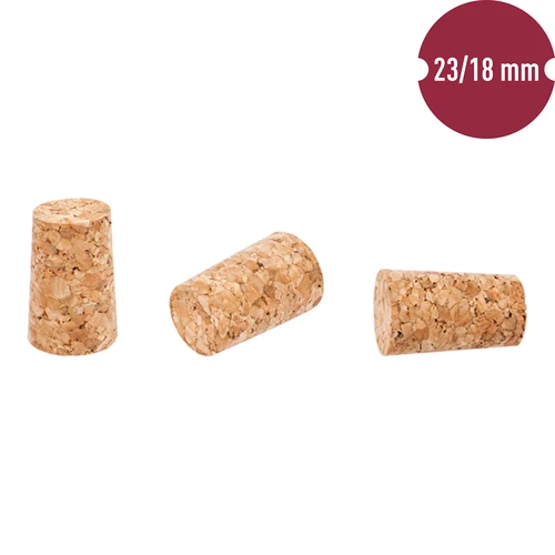 Kurk van kurk 23/18 mm 100 stuks - 2 ['kurk van kurk', ' wijnkurk', ' fleskurk', ' wijnstop', ' wijnflessen met kurken']