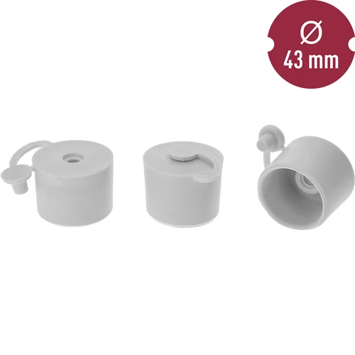 Kurk voor ballon fi 43 mm met sluiting - 2 ['kurk met stop', ' kurk voor ballon met sluiting', ' luchtdichte kurk voor ballon', ' rubberen kurk voor ballon', ' kurk met stop voor mandfles']